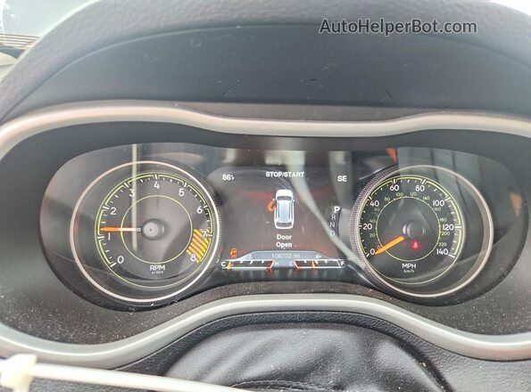 1C4PJMBS5HW555004 2017 JEEP CHEROKEE Black Instrument cluster view