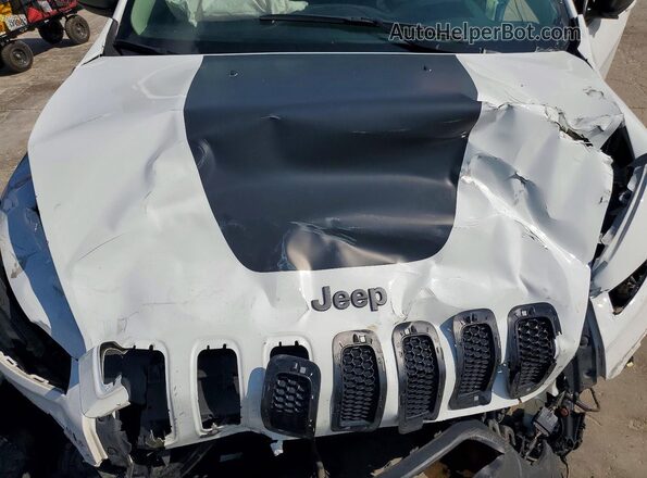 1C4PJMBS5HW563460 2017 JEEP CHEROKEE White ძრავის განყოფილების ხედი