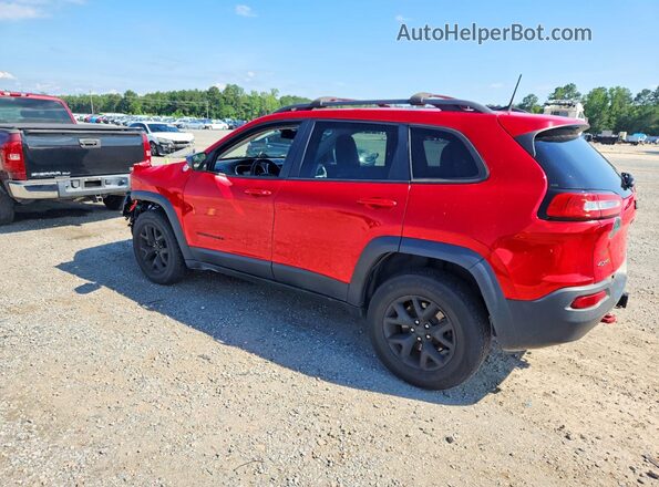 1C4PJMBS5HW640005 2017 JEEP CHEROKEE Red Rear left