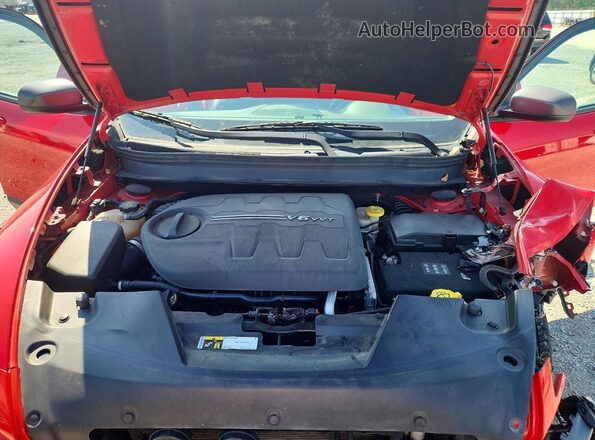 1C4PJMBS5HW640005 2017 JEEP CHEROKEE Red Engine compartment view