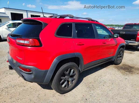 1C4PJMBS5HW640005 2017 JEEP CHEROKEE Red Rear right