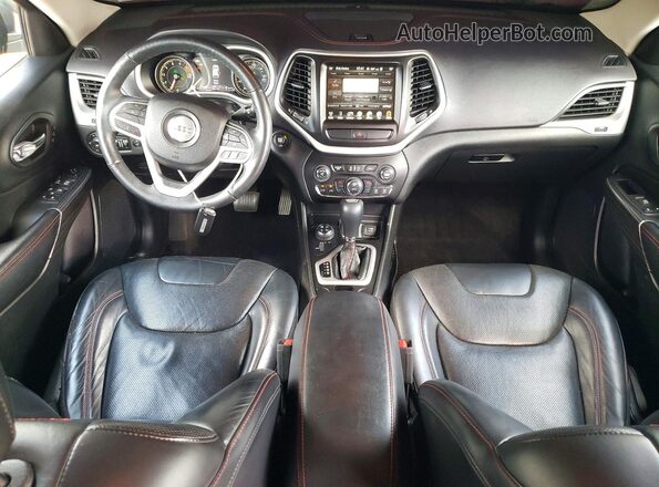 1C4PJMBS7HW563184 2017 JEEP CHEROKEE Серый Вид панели приборов