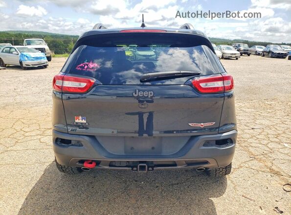 1C4PJMBS7HW563184 2017 JEEP CHEROKEE Серый Вид сзади