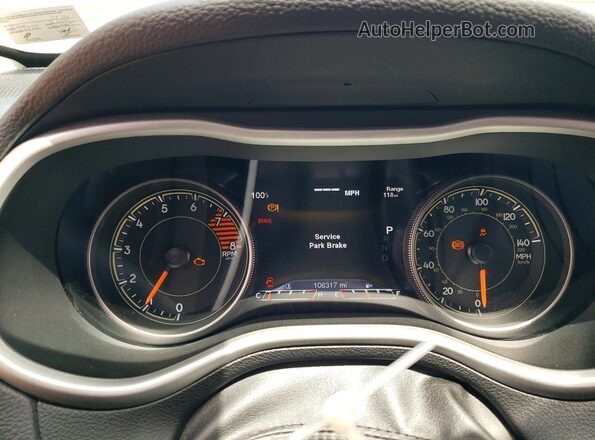 1C4PJMBS7HW563184 2017 JEEP CHEROKEE Серый Вид щитка приборов