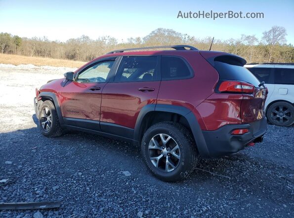 1C4PJMBS7HW647831 2017 JEEP CHEROKEE Бордовый Задняя левая четверть