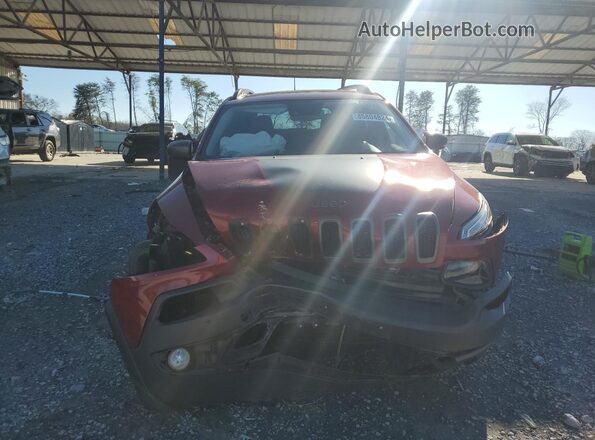 1C4PJMBS7HW647831 2017 JEEP CHEROKEE Бордовый Вид спереди
