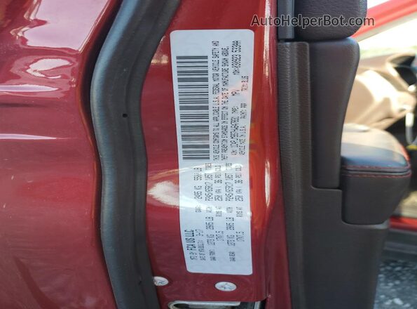 1C4PJMBS7HW647831 2017 JEEP CHEROKEE Бордовый Вид наклейки с VIN-кодом
