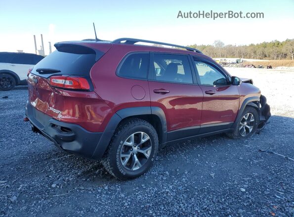 1C4PJMBS7HW647831 2017 JEEP CHEROKEE Бордовый Задняя правая четверть