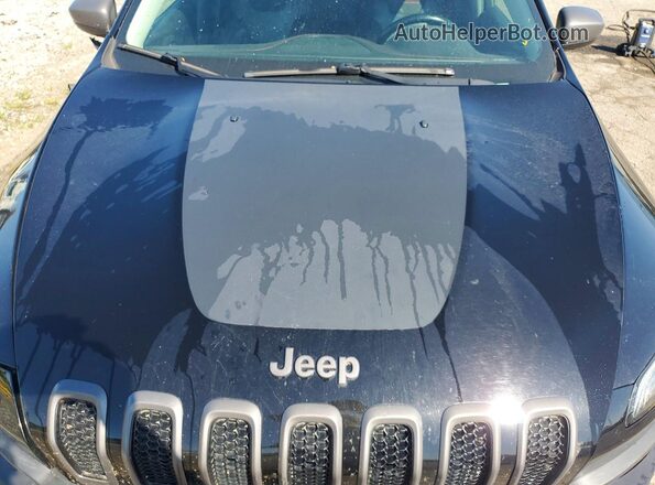 1C4PJMBS8HW556583 2017 JEEP CHEROKEE Black Engine compartment view