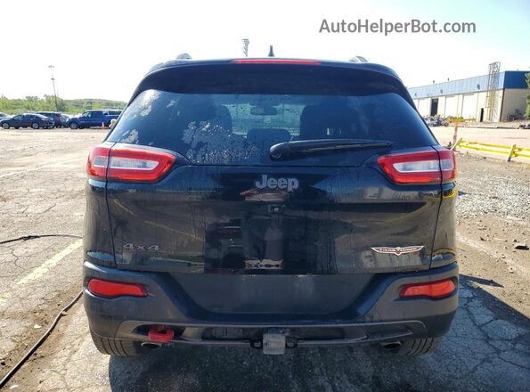 1C4PJMBS8HW556583 2017 JEEP CHEROKEE Black Rear view