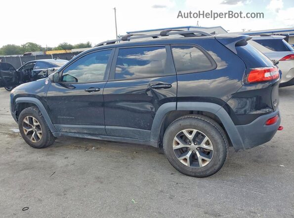 1C4PJMBS8HW589230 2017 JEEP CHEROKEE Черный Задняя левая четверть