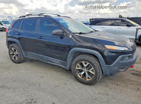 1C4PJMBS8HW589230 2017 JEEP CHEROKEE Черный Передняя правая четверть