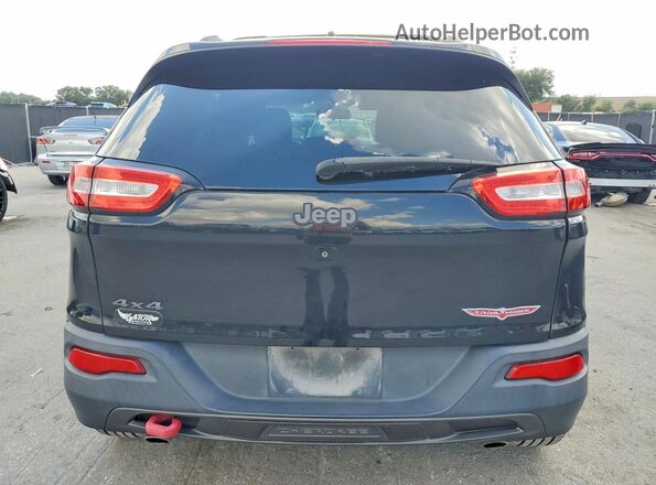 1C4PJMBS8HW589230 2017 JEEP CHEROKEE Черный Вид сзади