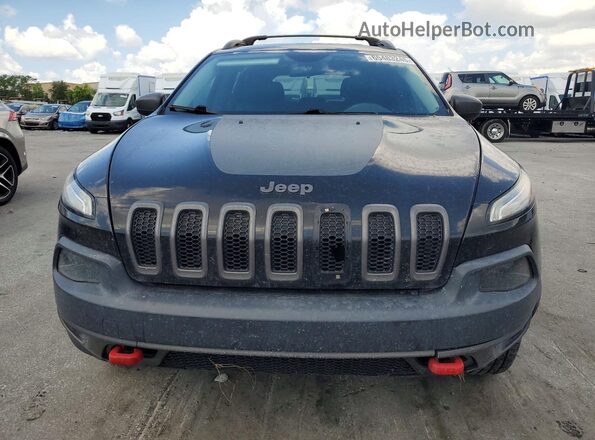 1C4PJMBS8HW589230 2017 JEEP CHEROKEE Черный Вид спереди