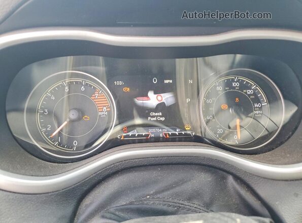 1C4PJMBS8HW589230 2017 JEEP CHEROKEE Черный Вид щитка приборов