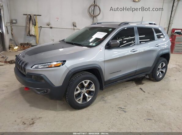 1C4PJMBS9HW571433 2017 JEEP CHEROKEE Gray წინა მარცხენა ხედი სამი მეოთხედიდან
