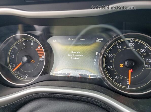 1C4PJMBSXGW341432 2016 JEEP CHEROKEE Gray Vista del cuadro de instrumentos