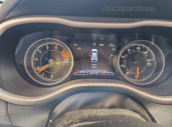 1C4PJMBSXHW601426 2017 JEEP CHEROKEE Black Widok zestawu wskaźników