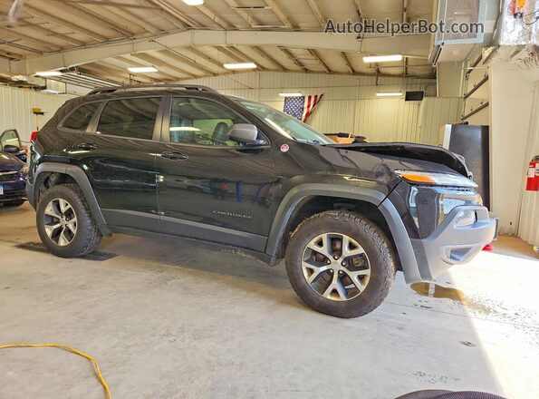1C4PJMBSXHW601426 2017 JEEP CHEROKEE Black Przód prawy