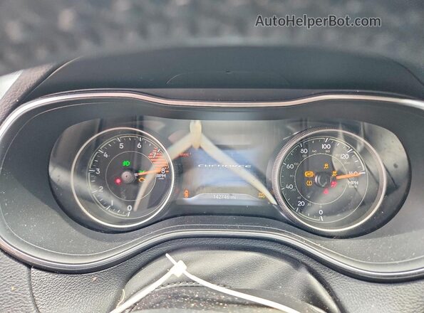 1C4PJMBX0KD288532 2019 JEEP CHEROKEE Черный Вид щитка приборов