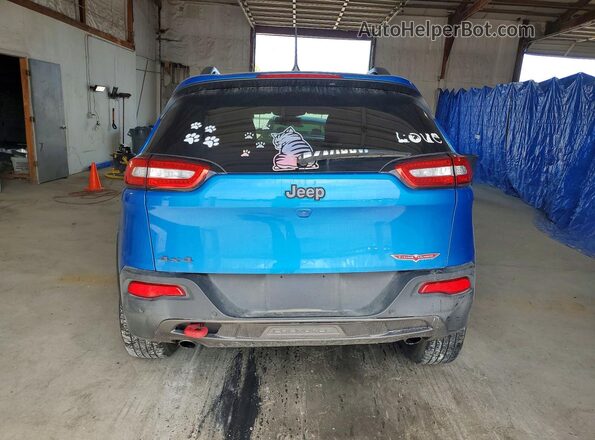 1C4PJMBX1JD513670 2018 JEEP CHEROKEE Blue უკანა ხედი