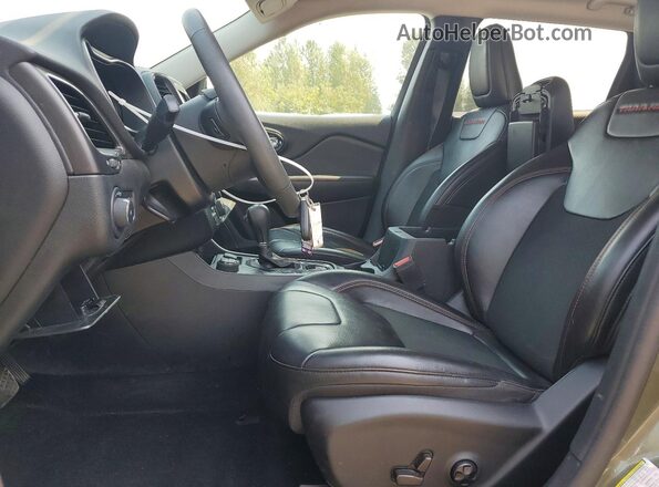 1C4PJMBX1MD220372 2021 JEEP CHEROKEE Green Widok wnętrza z przodu