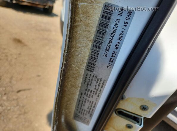 1C4PJMBX2MD205718 2021 JEEP CHEROKEE White Vista de la etiqueta del VIN