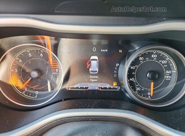 1C4PJMBX3JD546301 2018 JEEP CHEROKEE Black Instrument cluster view