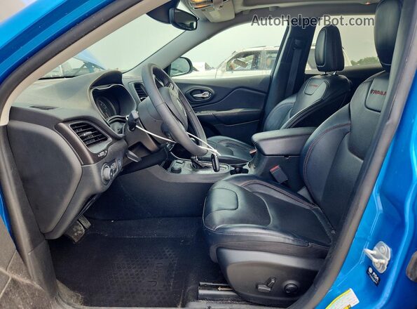 1C4PJMBX3ND515989 2022 JEEP CHEROKEE Синий Вид салона спереди