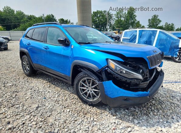 1C4PJMBX3ND515989 2022 JEEP CHEROKEE Синий Передняя правая четверть