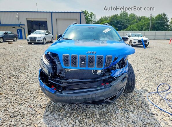 1C4PJMBX3ND515989 2022 JEEP CHEROKEE Синий Вид спереди