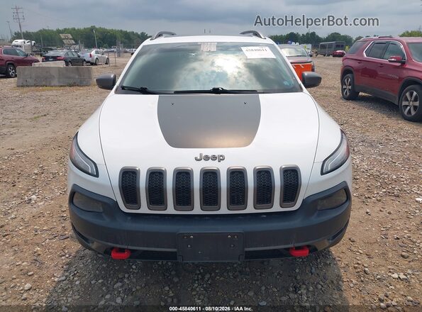 1C4PJMBX5JD603999 2018 JEEP CHEROKEE White Սարքավորումների վահանակի տեսք