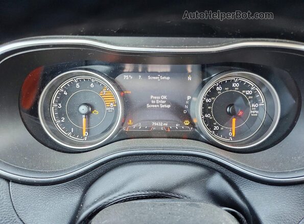 1C4PJMBX6KD260458 2019 JEEP CHEROKEE White Вид щитка приладів