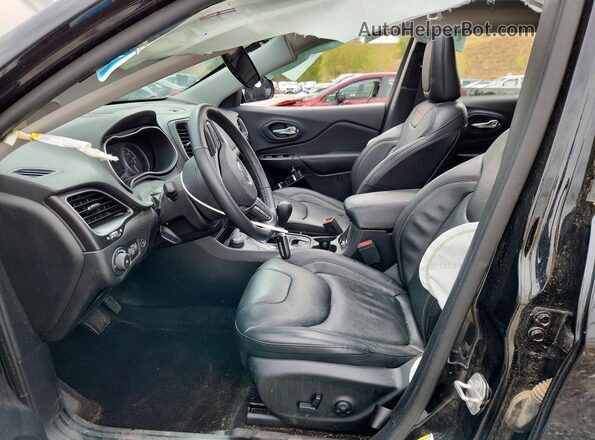 1C4PJMBX6KD365114 2019 JEEP CHEROKEE Black Вид салону спереду