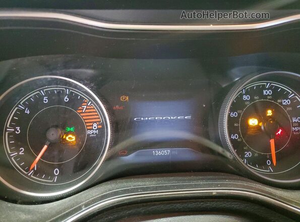 1C4PJMBX7KD245130 2019 JEEP CHEROKEE Gray Widok zestawu wskaźników