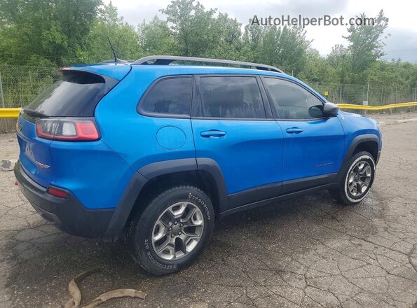 1C4PJMBX7KD352842 2019 JEEP CHEROKEE Blue Tył prawy