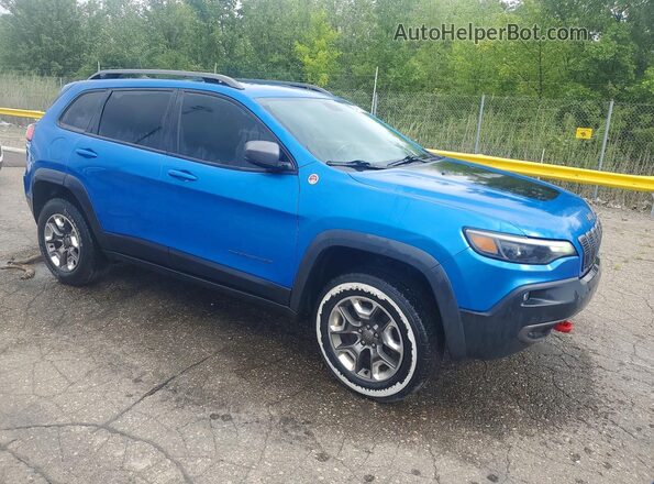 1C4PJMBX7KD352842 2019 JEEP CHEROKEE Blue Przód prawy