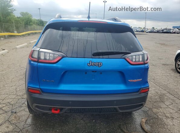 1C4PJMBX7KD352842 2019 JEEP CHEROKEE Blue Widok z tyłu