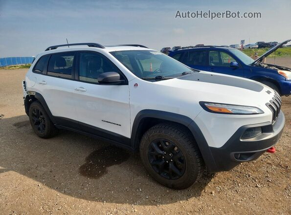 1C4PJMBX8JD521118 2018 JEEP CHEROKEE Белый Передняя правая четверть