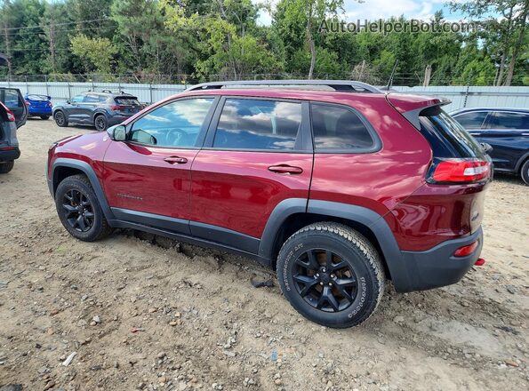 1C4PJMBX8JD599365 2018 JEEP CHEROKEE Red Задня ліва чверть