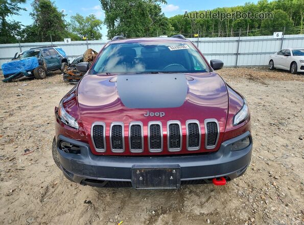 1C4PJMBX8JD599365 2018 JEEP CHEROKEE Red Вид спереду