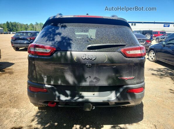 1C4PJMBXXJD592921 2018 JEEP CHEROKEE Charcoal Rear view