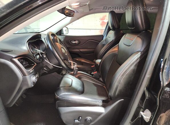1C4PJMBXXKD477513 2019 JEEP CHEROKEE Black წინა სალონის ხედი