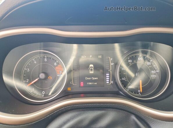 1C4PJMCB0GW142002 2016 JEEP CHEROKEE Green Instrument cluster view