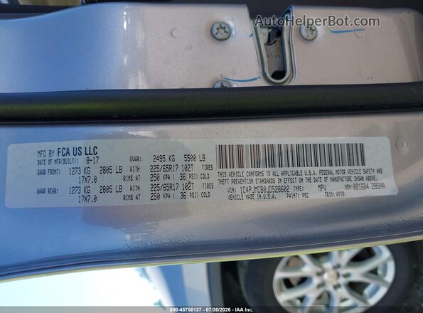 1C4PJMCB0JD528602 2018 JEEP CHEROKEE Silver Вид підкапотного простору