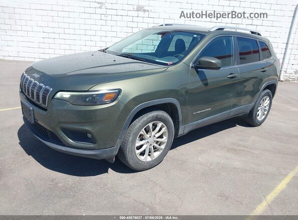 1C4PJMCB0KD485493 2019 JEEP CHEROKEE Green Առջևի ձախ երեք քառորդ տեսարան
