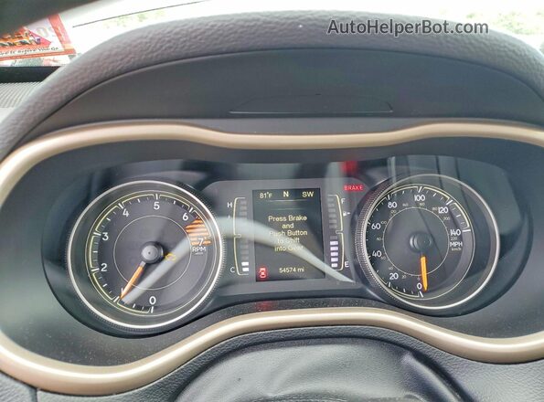 1C4PJMCB1GW183187 2016 JEEP CHEROKEE Серый Вид щитка приборов