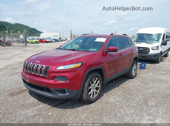 1C4PJMCB1GW359834 2016 JEEP CHEROKEE Red წინა მარცხენა ხედი სამი მეოთხედიდან