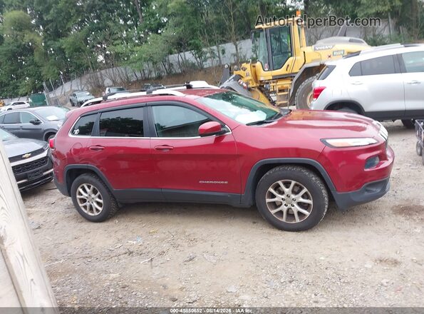 1C4PJMCB2HW506874 2017 JEEP CHEROKEE Maroon Widok wnętrza z tyłu