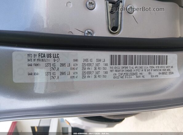 1C4PJMCB2JD528455 2018 JEEP CHEROKEE Silver Вид підкапотного простору